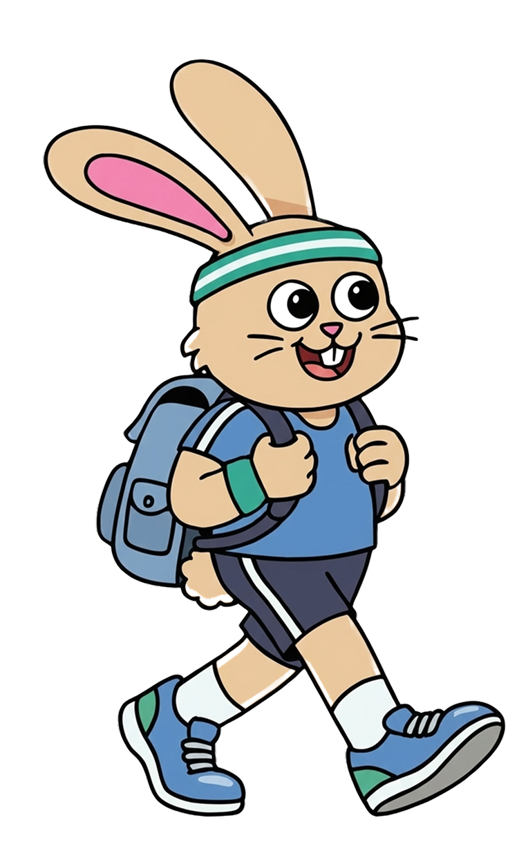 Bunny Steps mascot